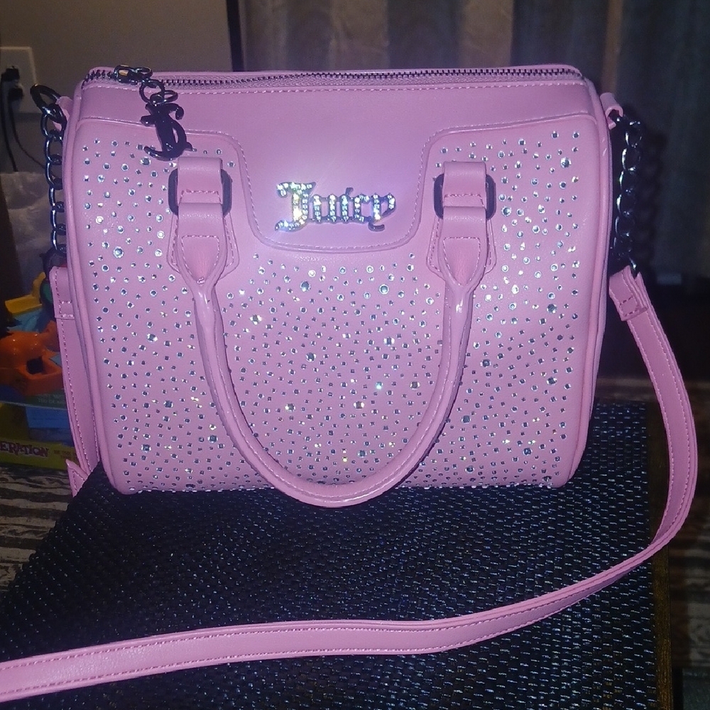 Juicy Couture Pink Rhinestone Satchel